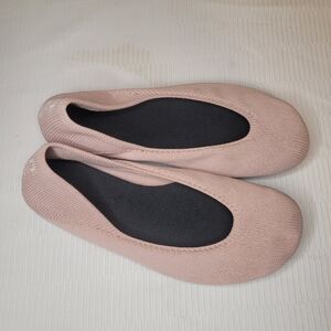 OESH The Dream Dogwood Blossom Knit Pink Ballet Flats sz 7.5